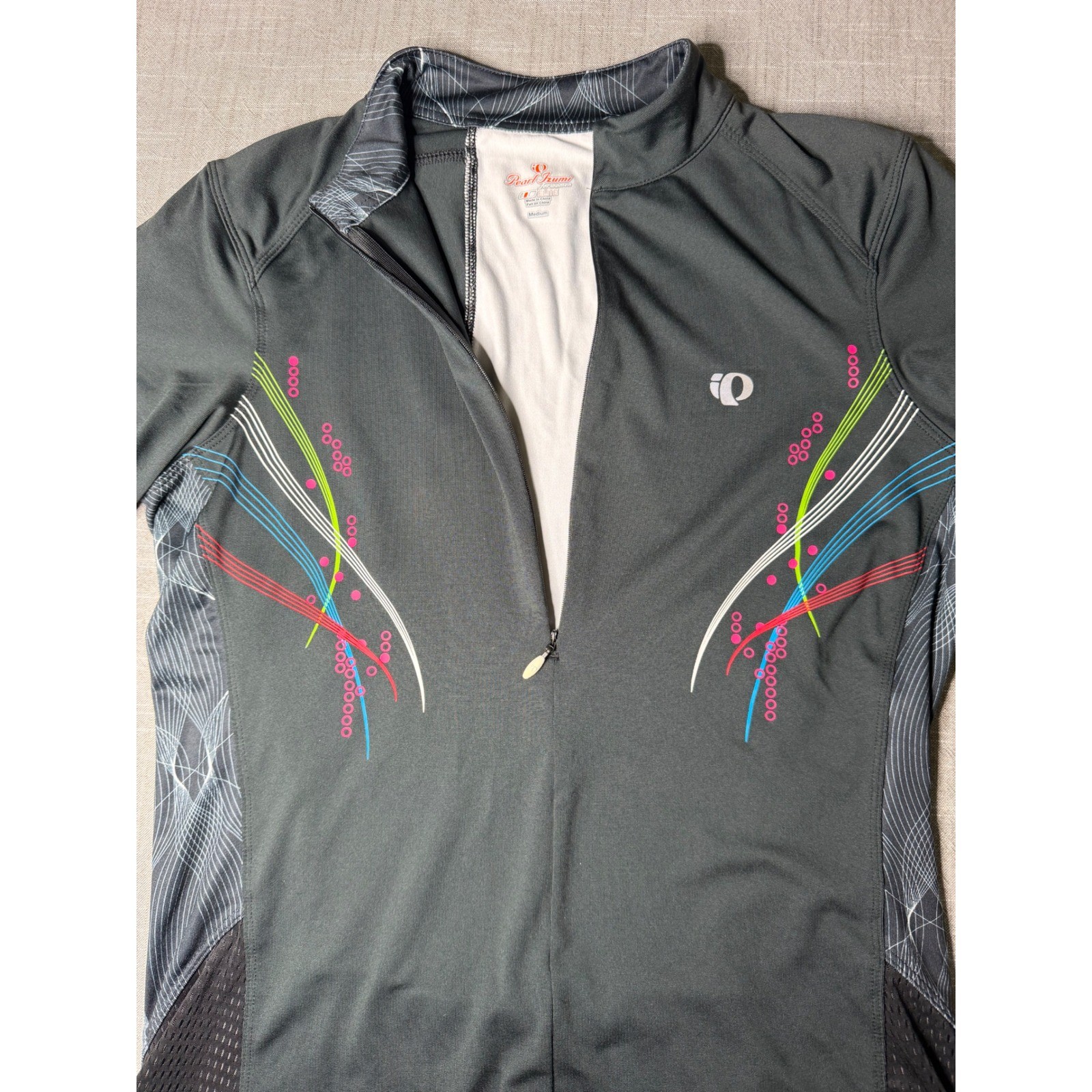 Pearl Izumi Elite Womens Cycling Jersey Black Multicolor Graphic 11221108SPYRO M