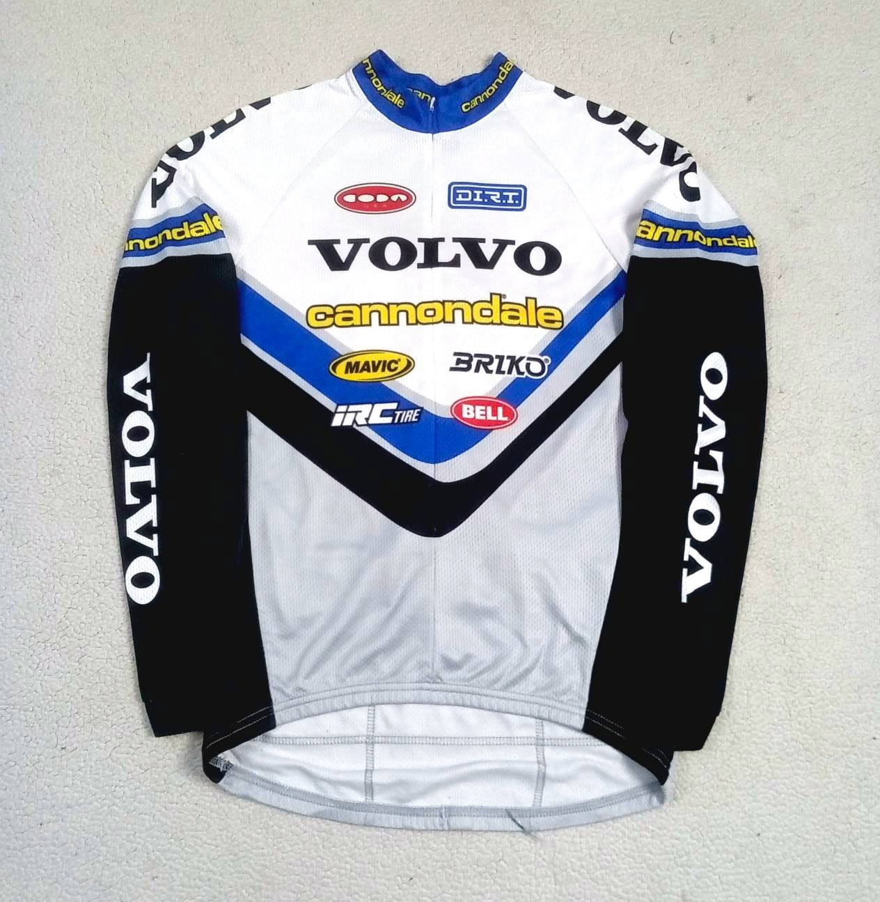 RARE VTG 1998 Team VOLVO Cannondale Long Sleeve MTB Cycling Jersey — Size L
