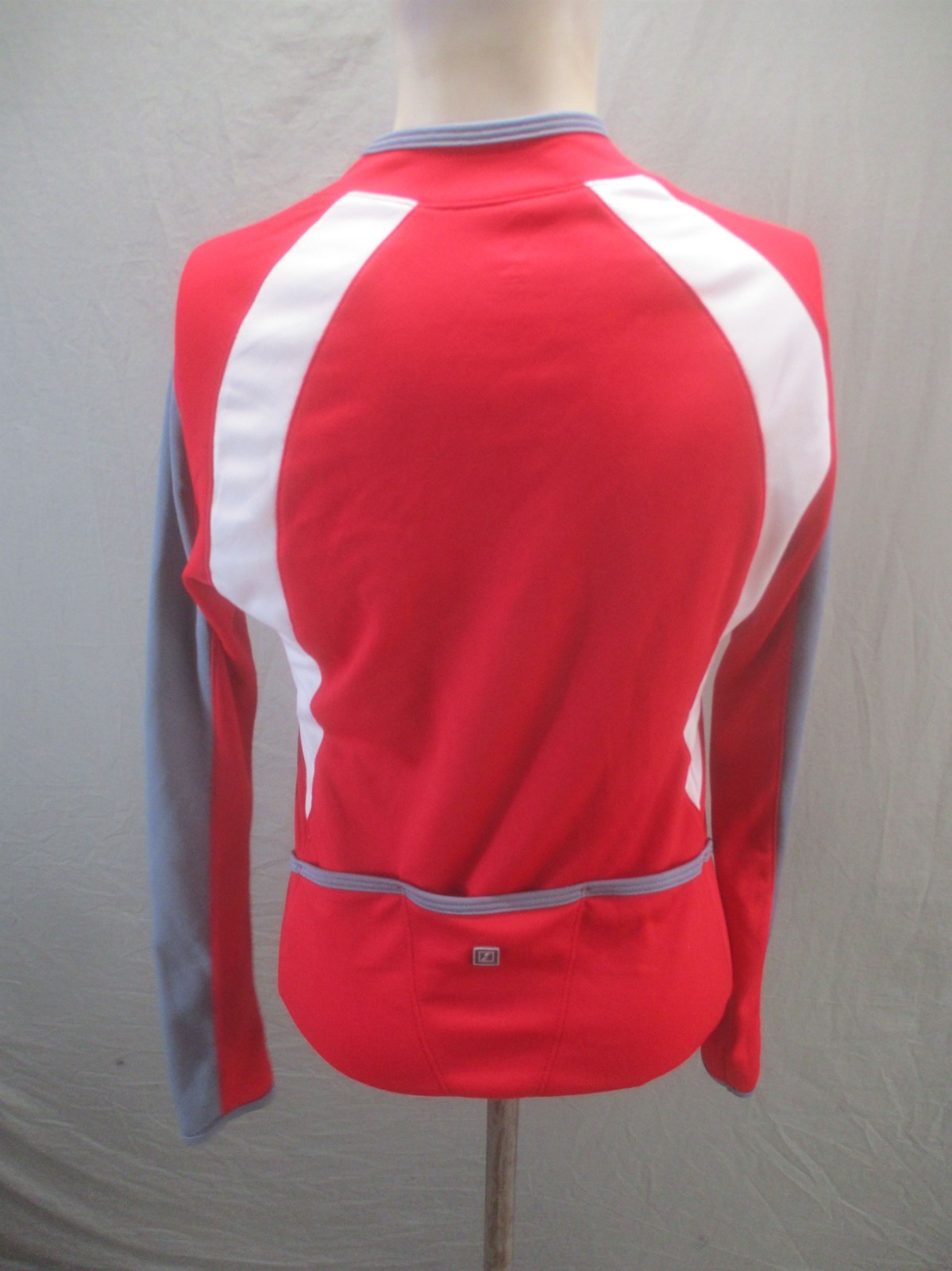 Shebeest Size S Womens Red Cycling Compression Back Pocket Full Zip Jacket 245