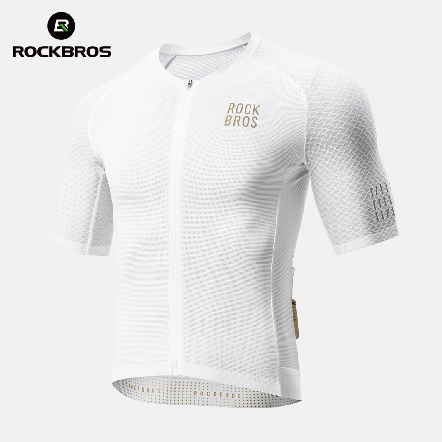 ROCKBROS Men’s Cycling Jersey Short Sleeves Road Bike Shirt Breathable Quick Dry