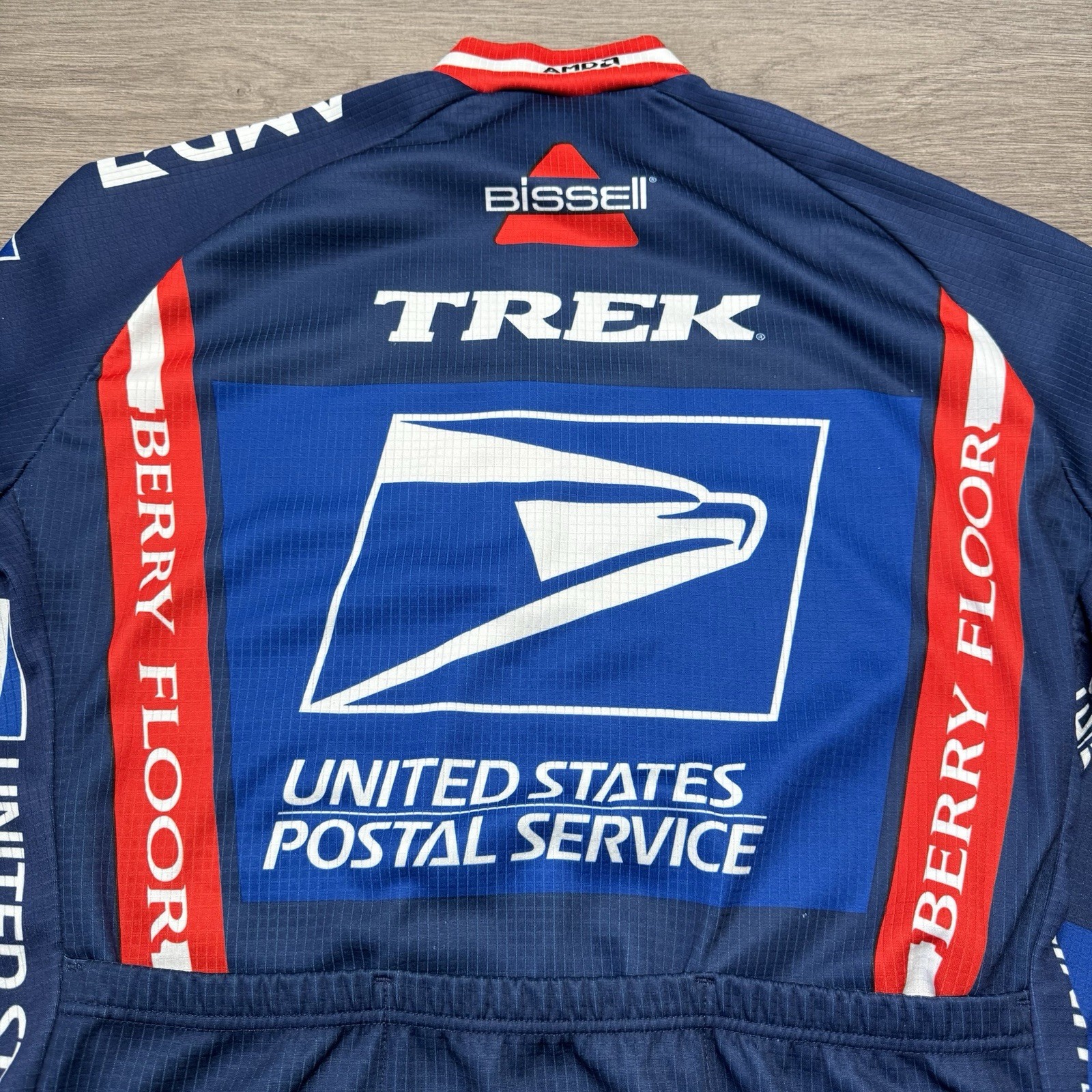 Vintage Nike USPS Trek Cycling Jersey Large Made In Italy Visa Subaru Bissell