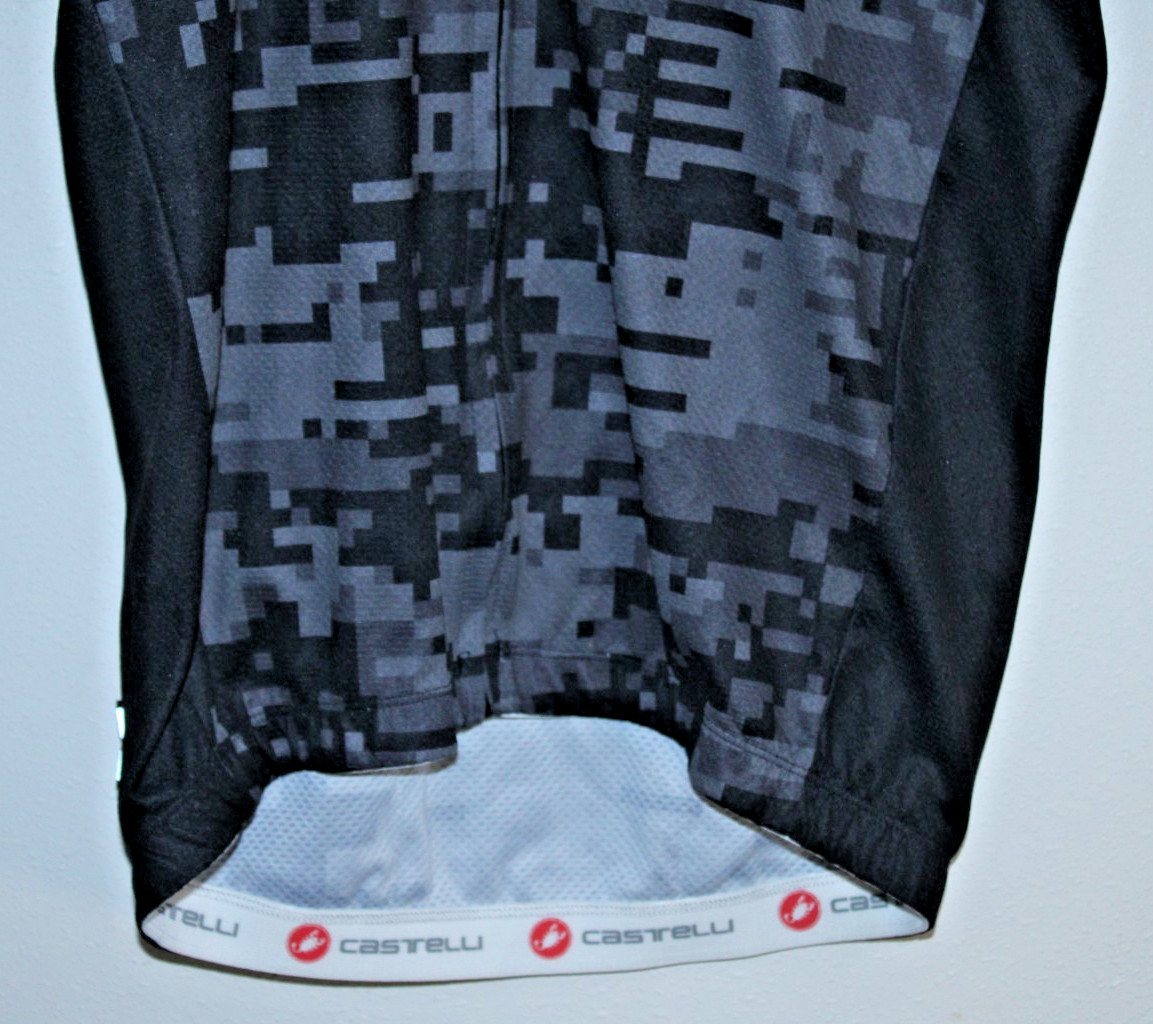 Castelli Men’s Cycling Jersey Small Rear Pockets 40″ Chest 23/27″ T2B Black Race