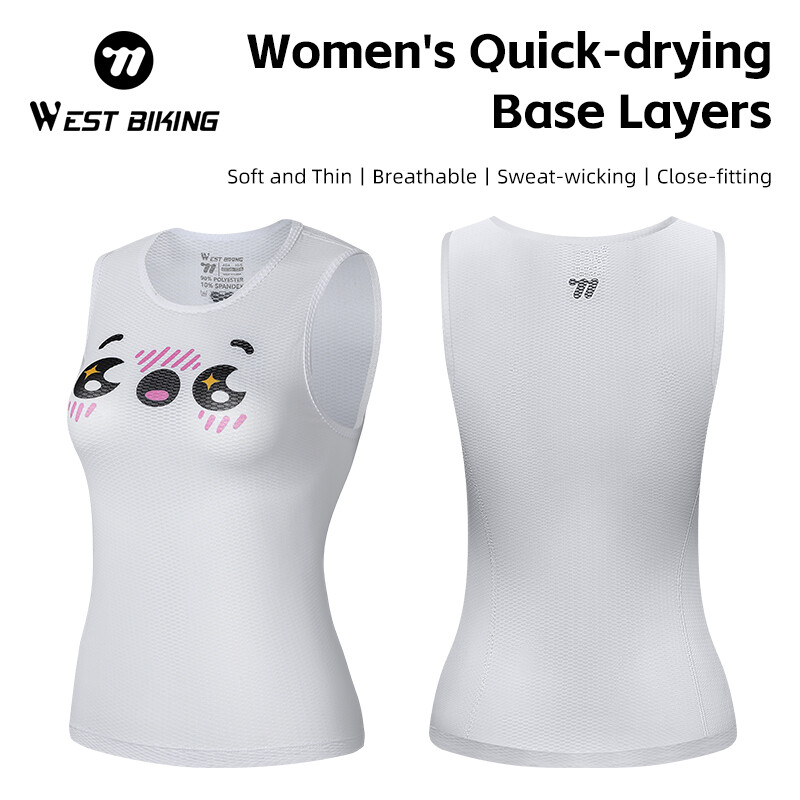 WEST BIKING Women Cycling Sport Jersey Quick Dry Breathable Undershirt Tops Vest
