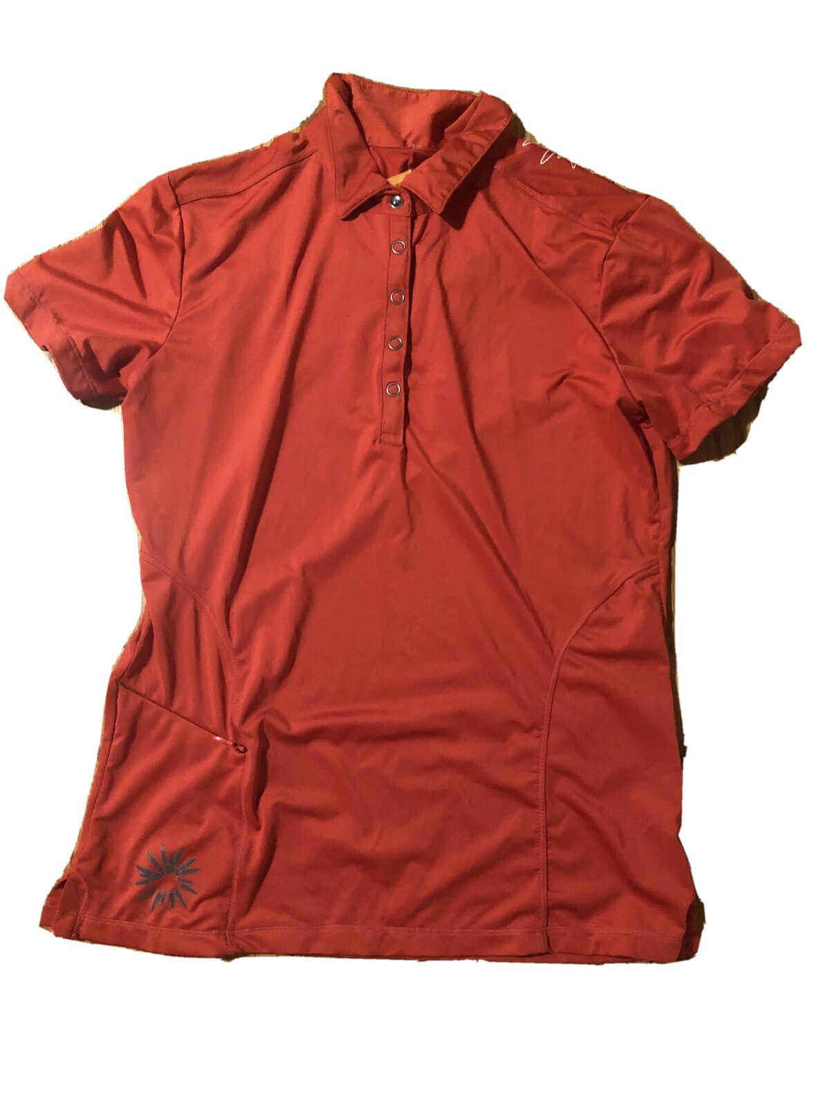 Zoic Cycling Jersey Red Collared Small Size Ideal For Commuting Going Out Cute!!