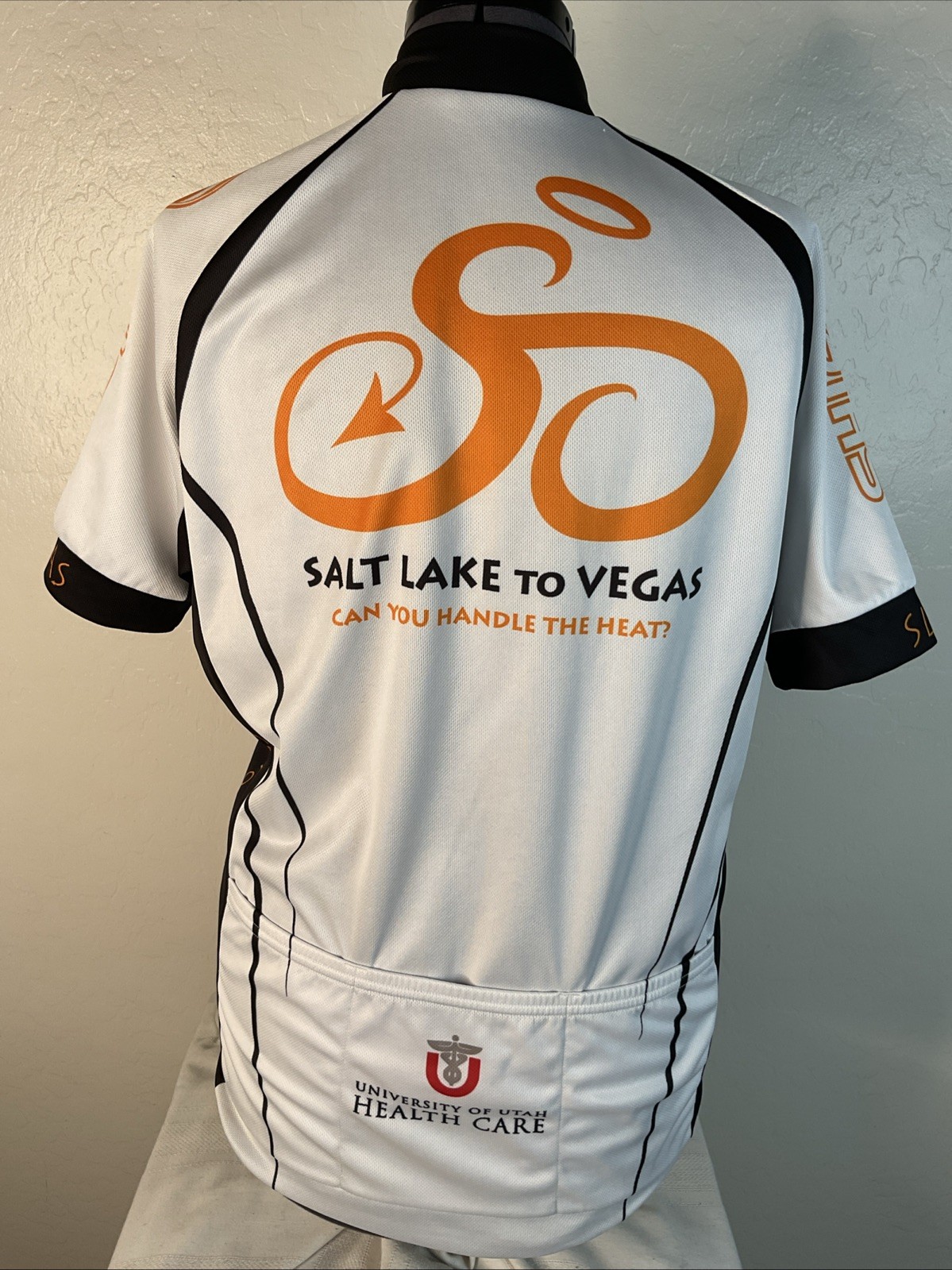 Cycling Bicycle Jersey size Large “Saints to Sinners” Salt Lake to Vegas