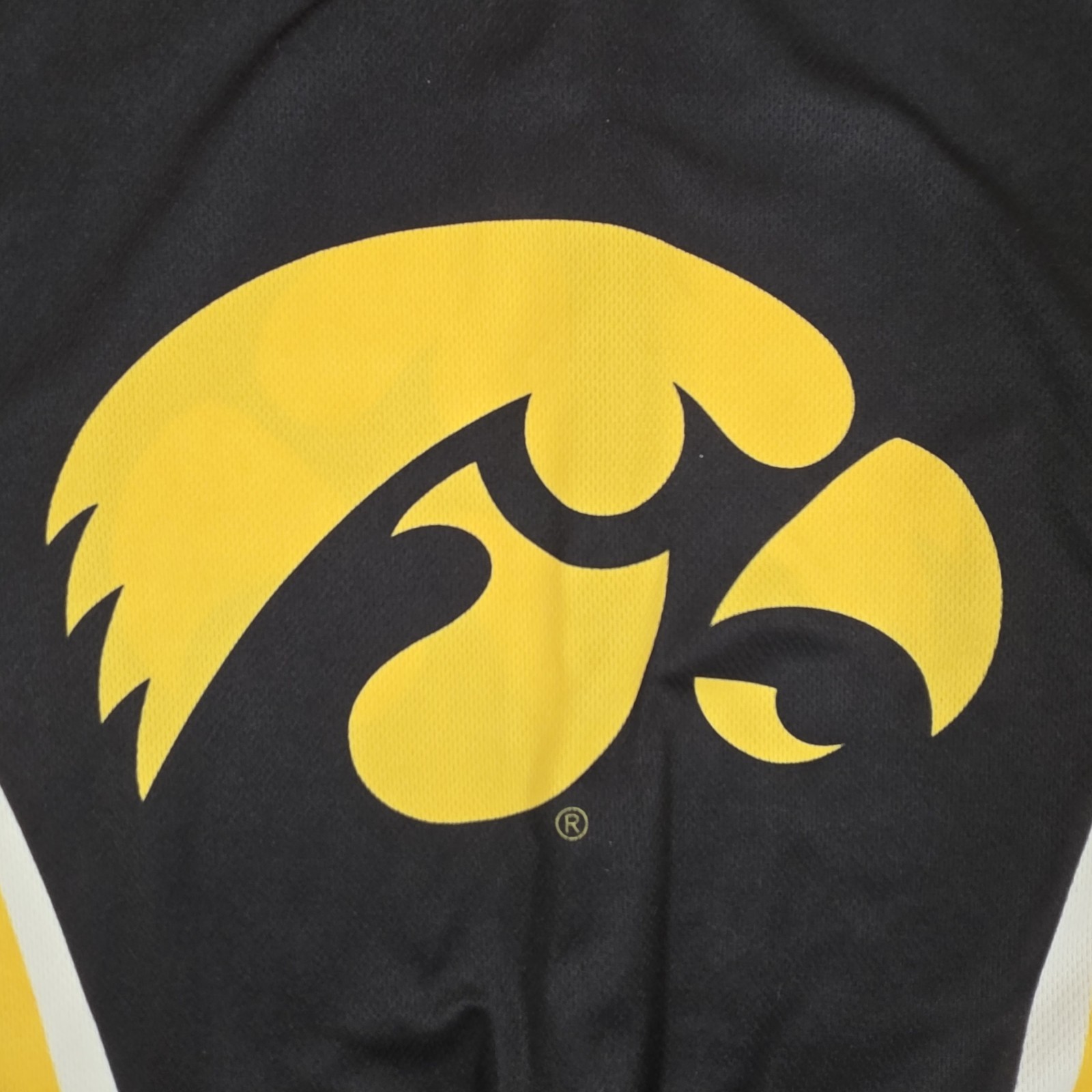 Iowa Hawkeyes Cycling Jersey Mens XL Black Yellow Logo Outdoor NCAA Adrenaline