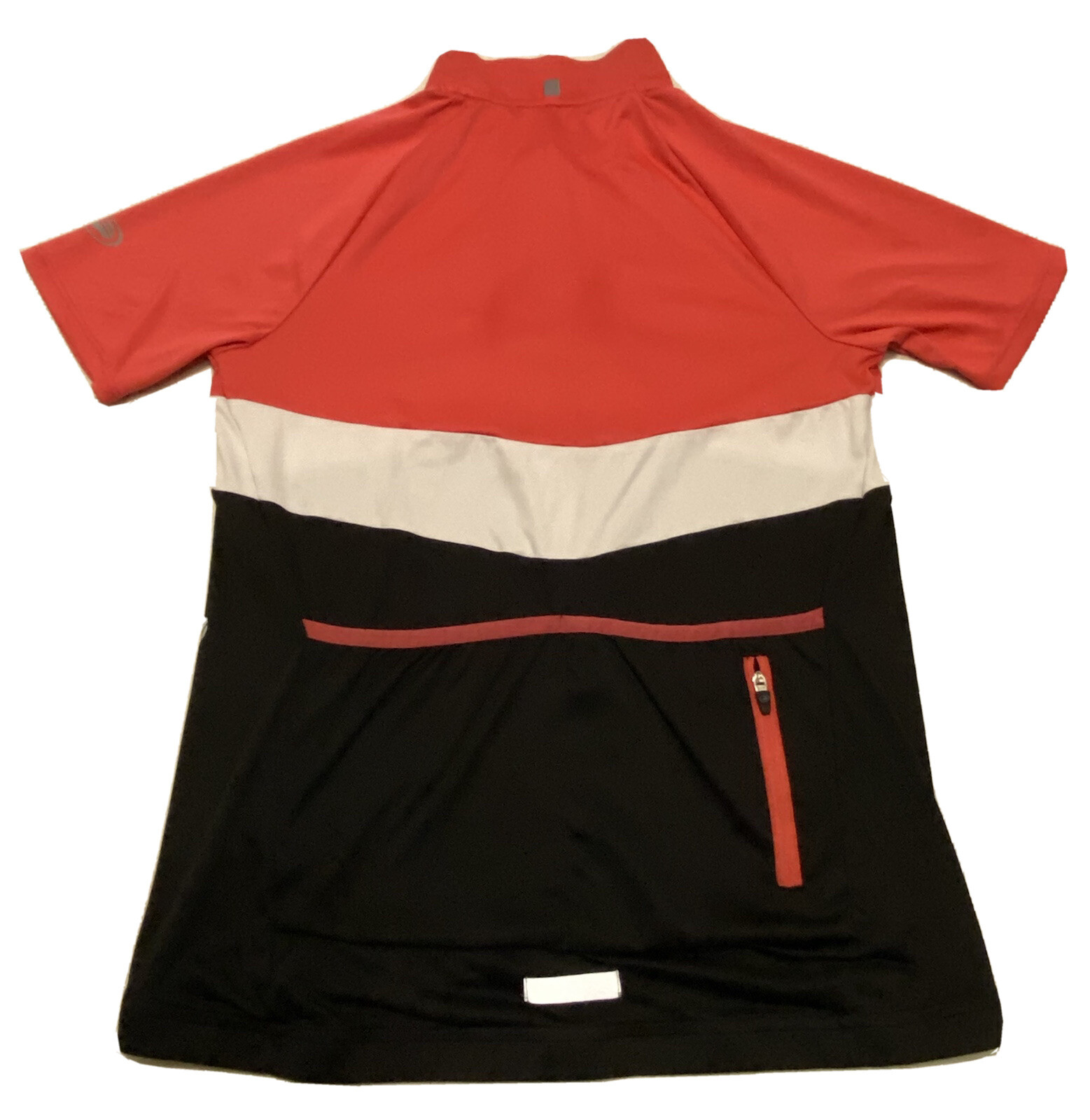 Performance Bicycle Jersey Cycling Shirt Zipper Black White Pink Medium