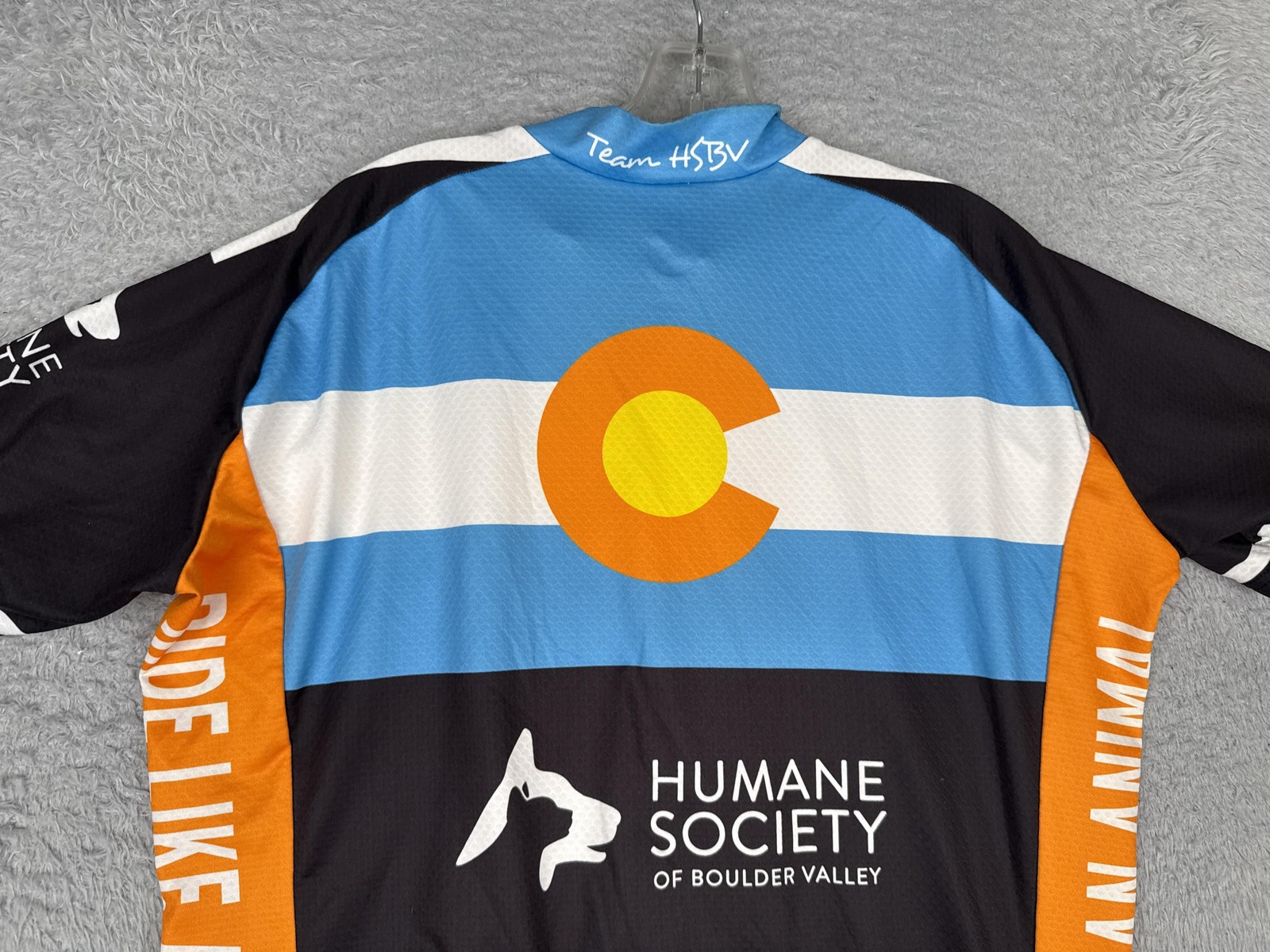 Pactimo Cycling Jersey Mens 2XL XXL Colorado Humane Dog Rescue Full Zip Pockets