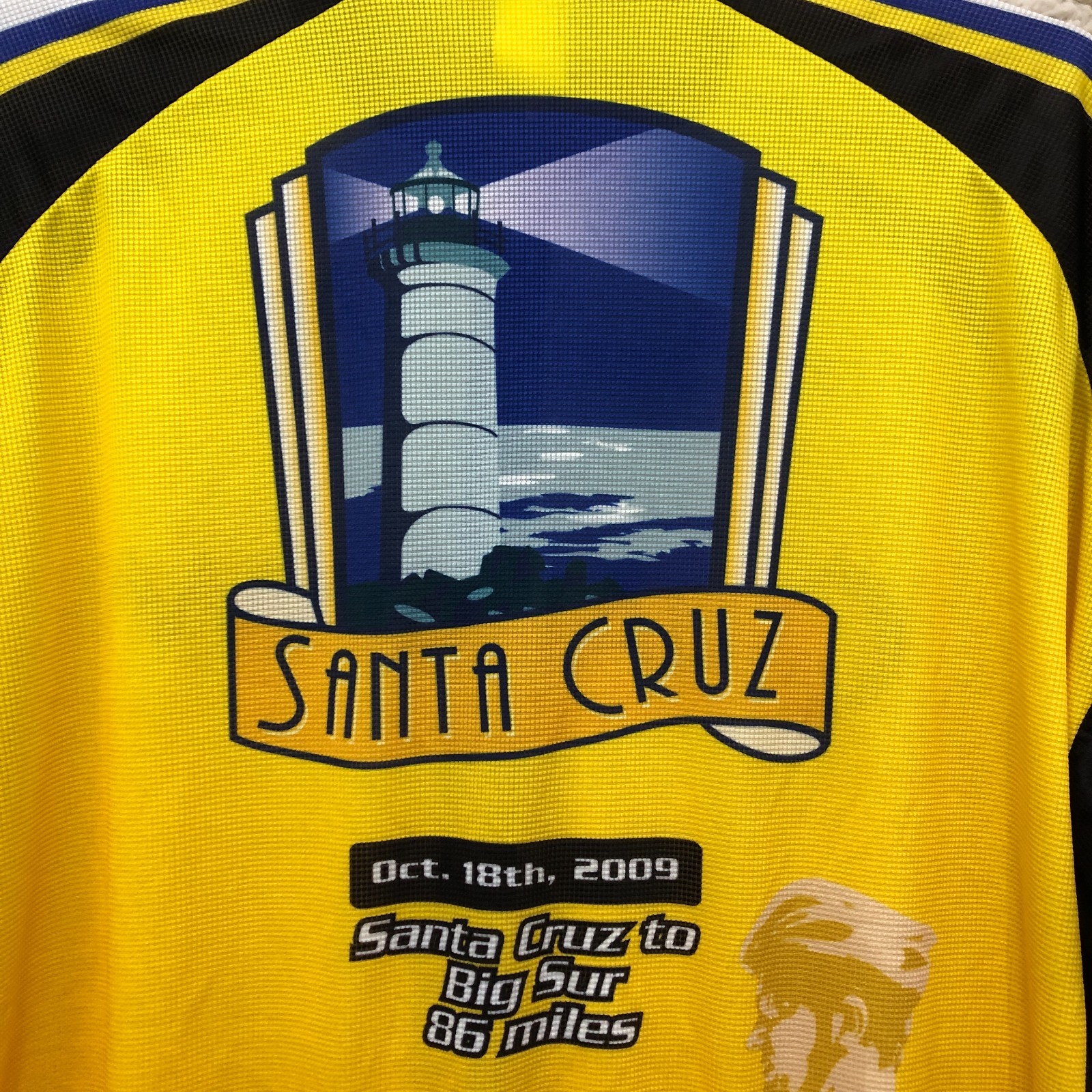 Squadra Mens XXXL Yellow Cycling Jersey Qualcomm Santa Cruz Big Sur Bike Shirt
