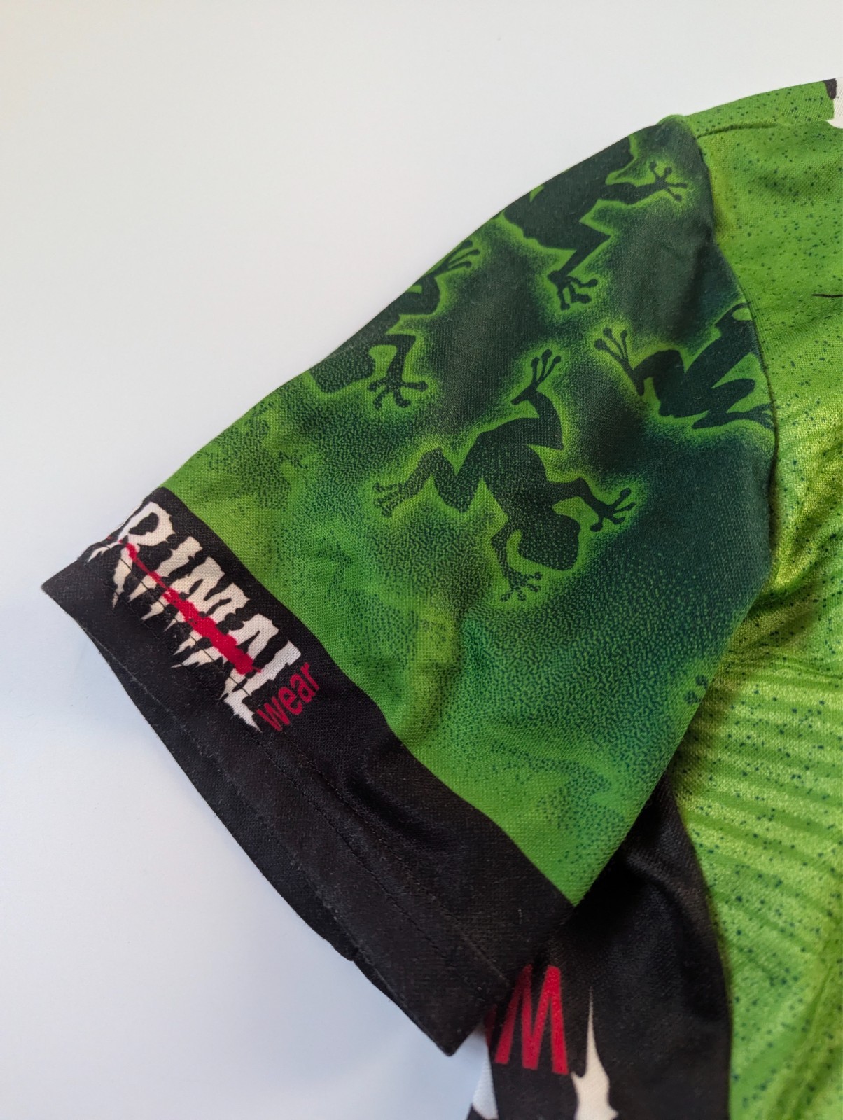Vintage 90s Primal Wear TREE FROG MTB Road Cycling Jersey Size XL, Shirt Trikot