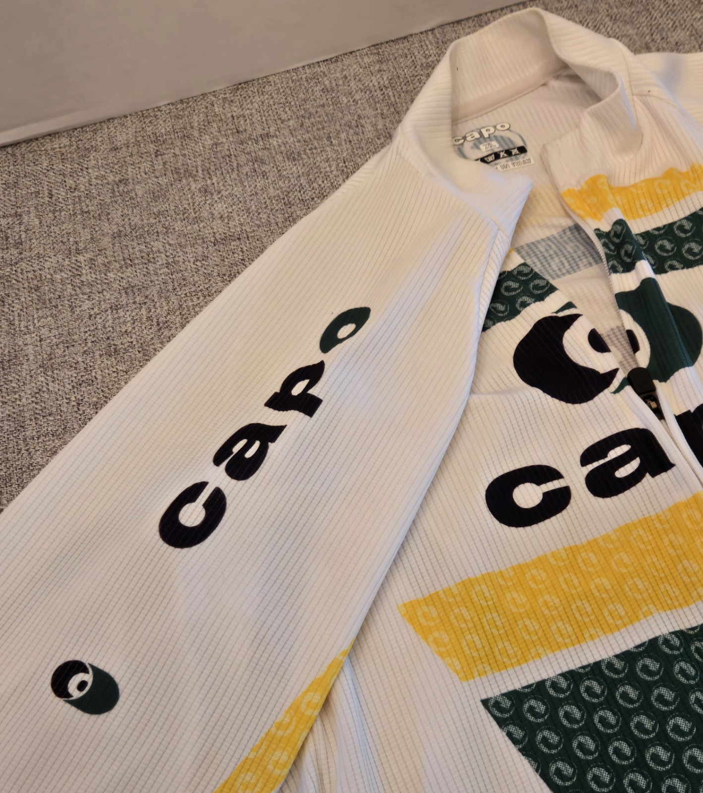 Capo Cycling Set Jersey XL, Padded Bib L, Made In Italy Full Zip