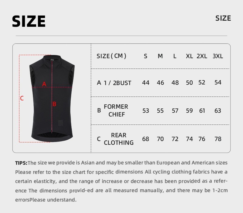 YKYW Men’s Cycling Vest Waterproof Windproof Sleeveless Thermal Fleece Gilet