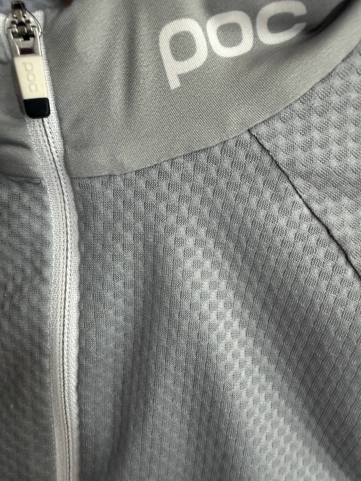 POC Cycling Jersey Men’s Small Full Zip Short Sleeve Gray Black Road Bike