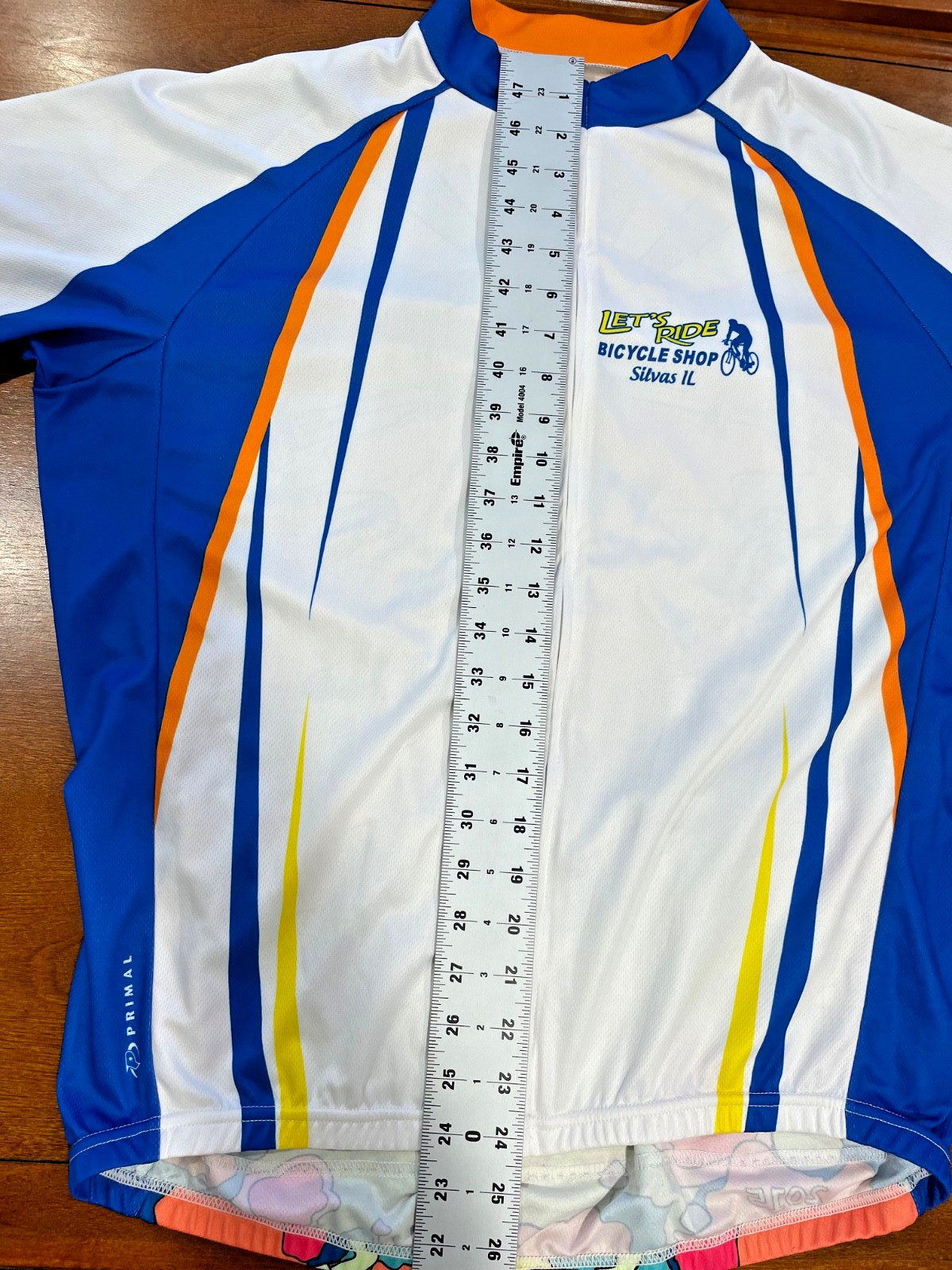 Let’s Ride Bicycle Shop Cycling Jersey Size XL – Colorful Primal 2015