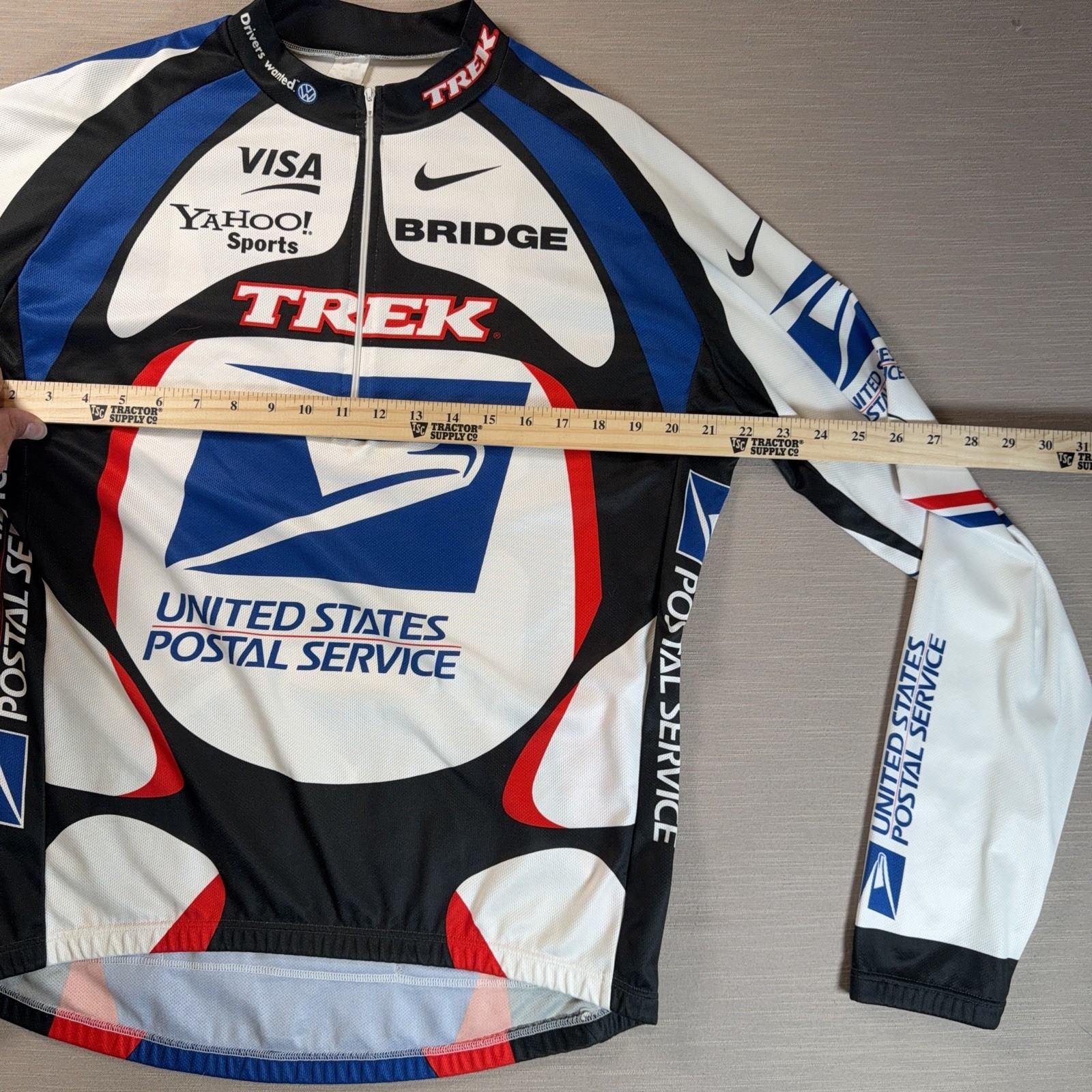 Men’s Cycling Shirt USPS USA Bridge TREK NIKE VISA XL 52