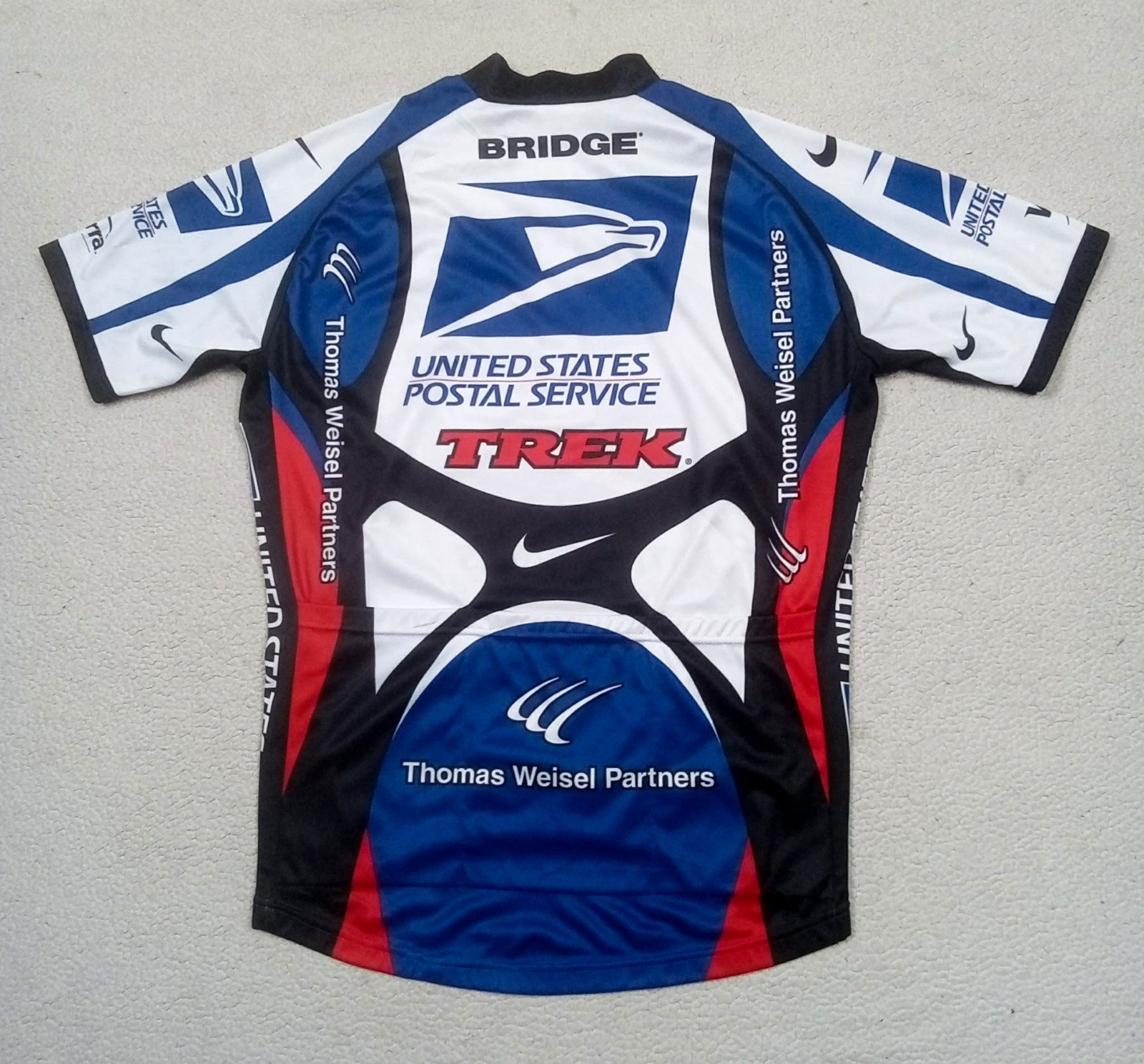VTG 2000 USPS Postal Service TREK nike Cycling Jersey — Lance ARMSTRONG — fits L
