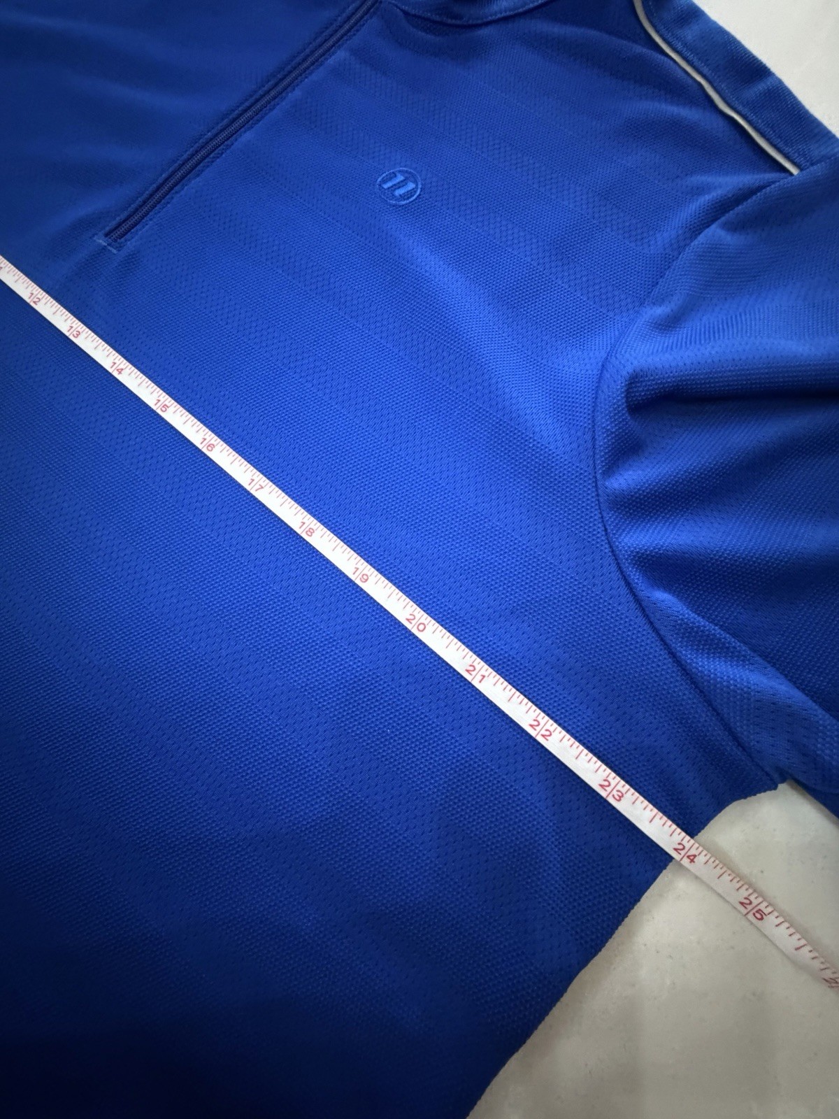 Novara Blue XL Cycling Jersey 100% Polyester Short Sleeve 1/4 Zip Quick Dry