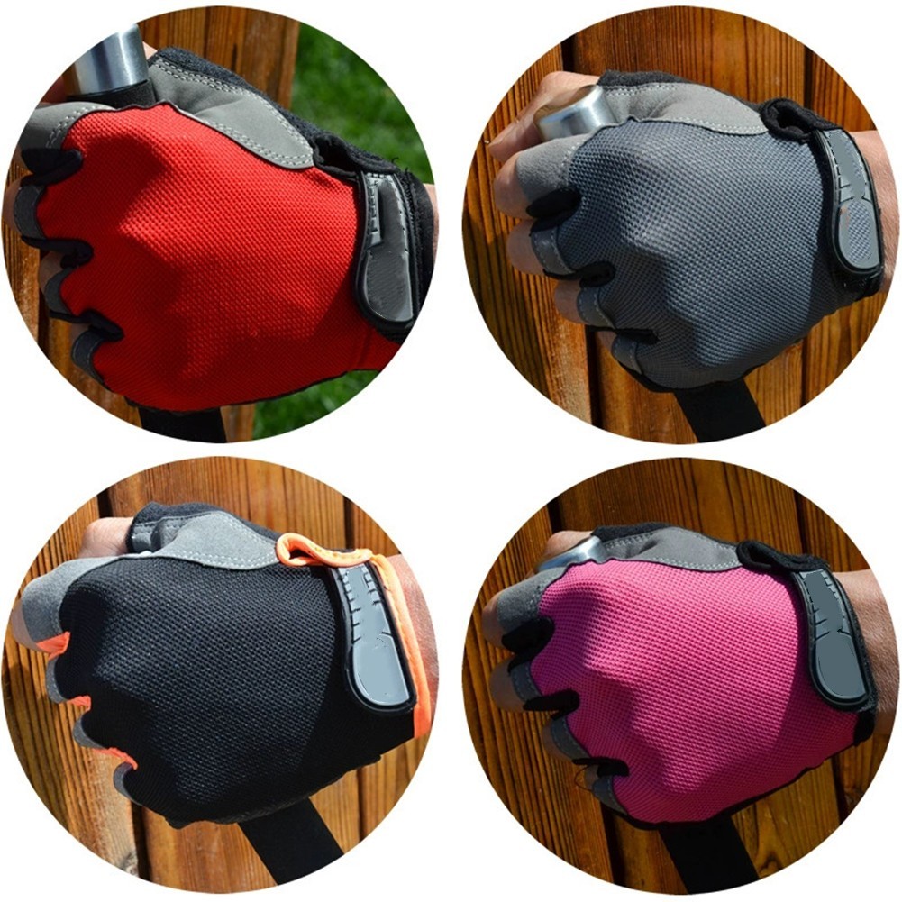 UV Protective Half Finger Gloves with Non Slip Grip for Outdoor Sports