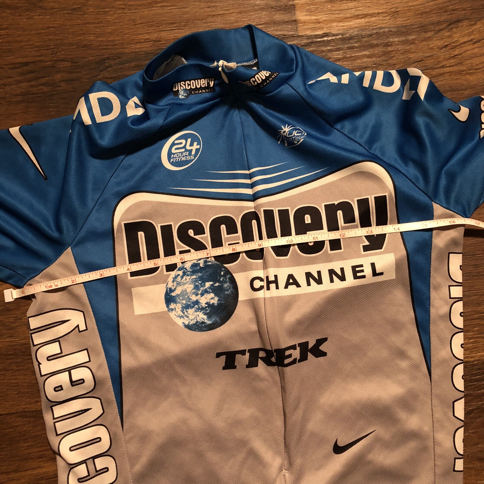 Men’s Nike Dri-Fit Short Sleeve Cycling Jersey Discovery Channel Size Small