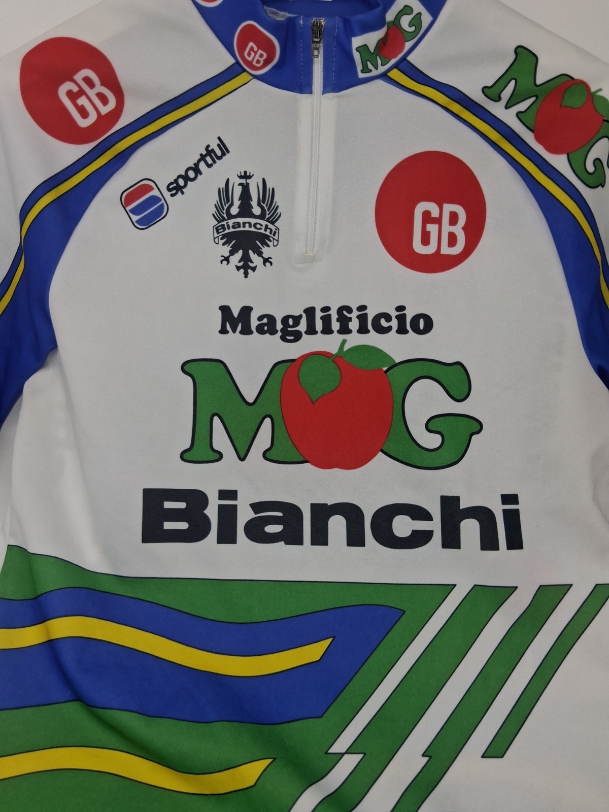 Vintage Sportful Men’s Cycling Jersey Maglificio GB Bianchi Size M-L