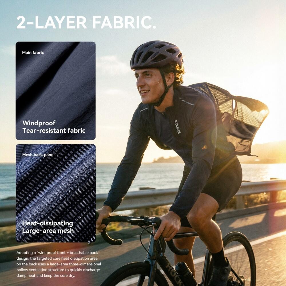 ROCKBROS Cycling Jacket MTB Windproof, Breathable, Lightweight Cycling Apparel