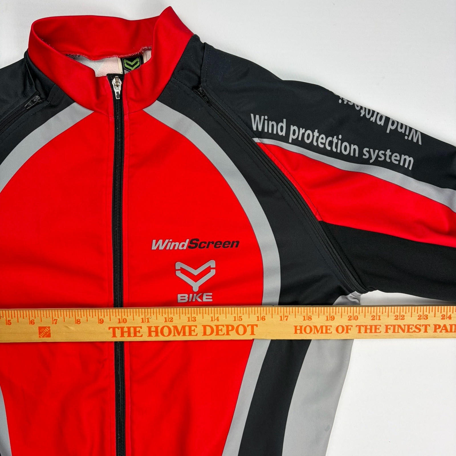 WindScreen Bike Windproof Cycling Jacket L Thermal Convertible Zip Off Sleeves