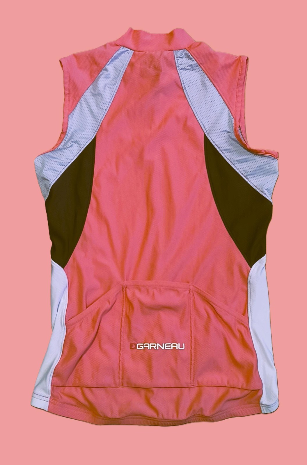 Louis Garneau Men’s Cycling Jersey Size Medium Sleeveless Multicolor Zip Close