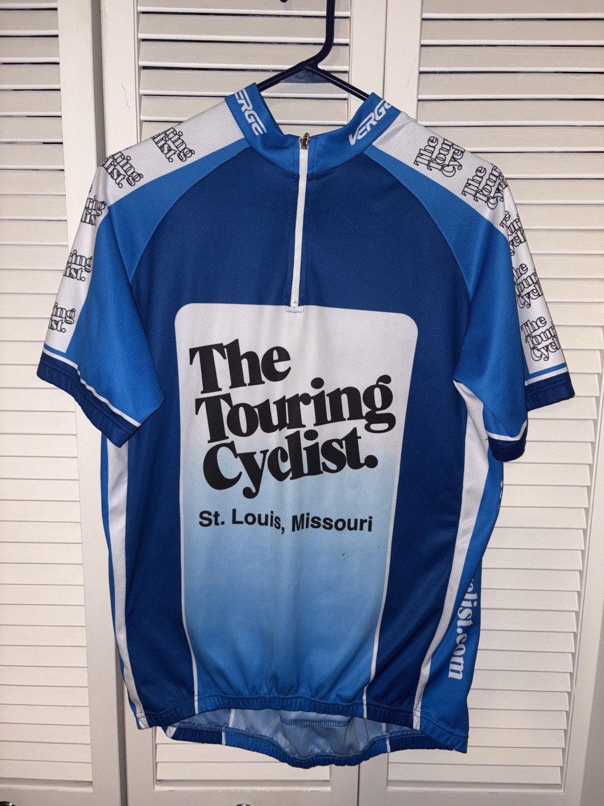 VERGE CYCLING JERSEY SHIRT THE TOURING CYCLIST MEN’S L ST. LOUIS MISSOURI FS