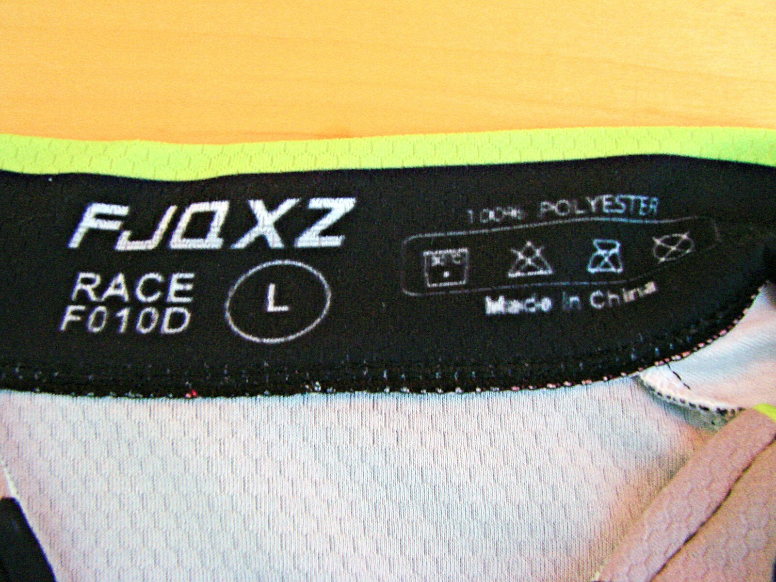 FJQXZ Mens Cycling Jersey Bike Wear 3 Pockets Windproof Breathable Size Large