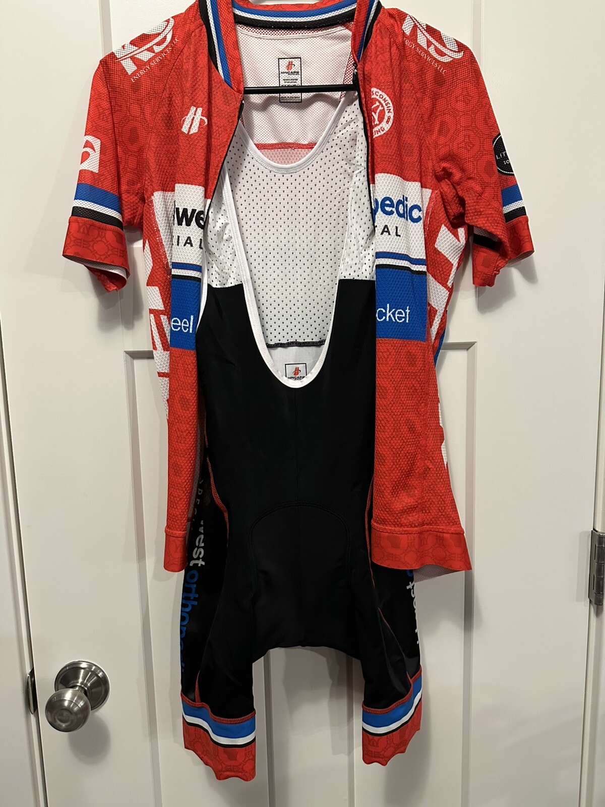 Hincapie Cycling Jersey With Bib Shorts Size Small