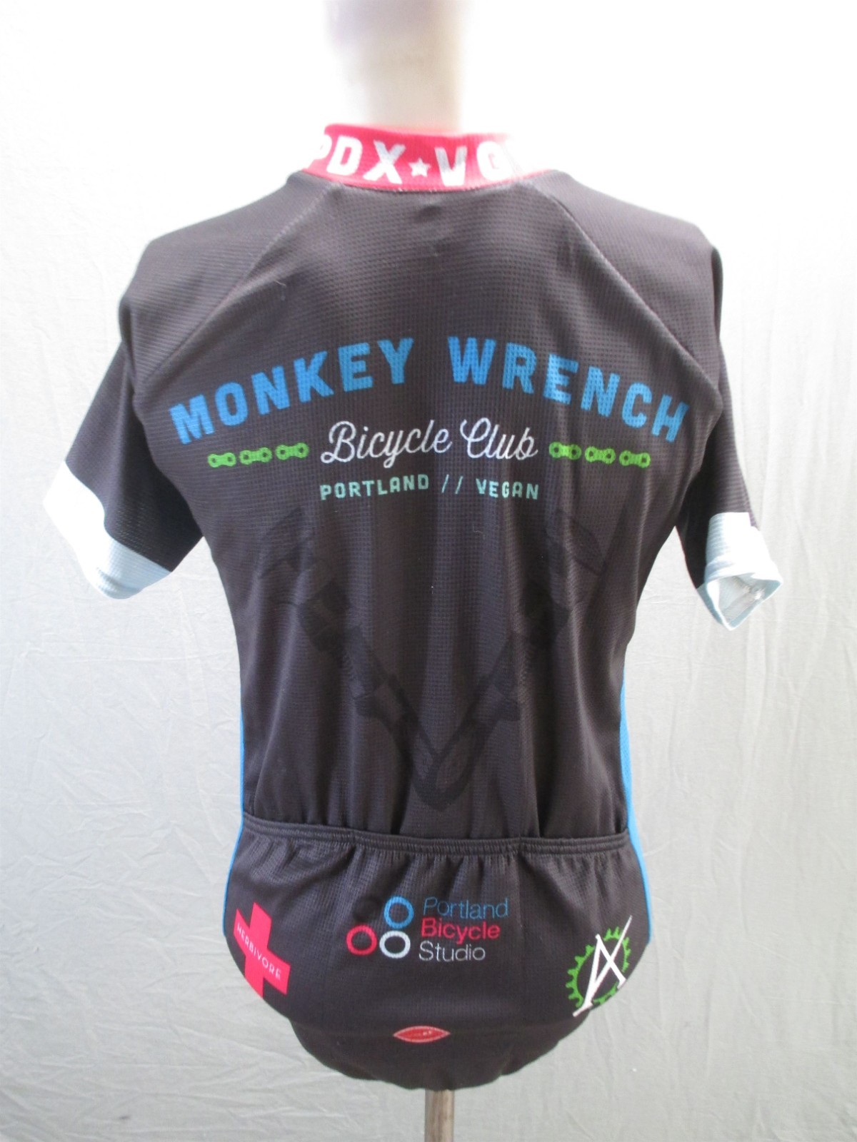 Castelli Size M Womens Multicolor Cycling Stretch Back Pocket Full Zip Top 437