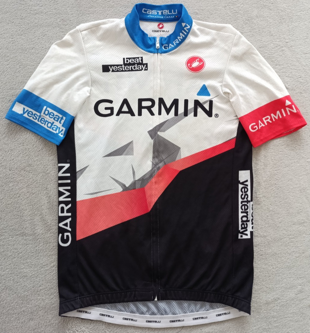Garmin Beat Yesterday Castelli mens cycling kit set jersey + bib shorts size S-M