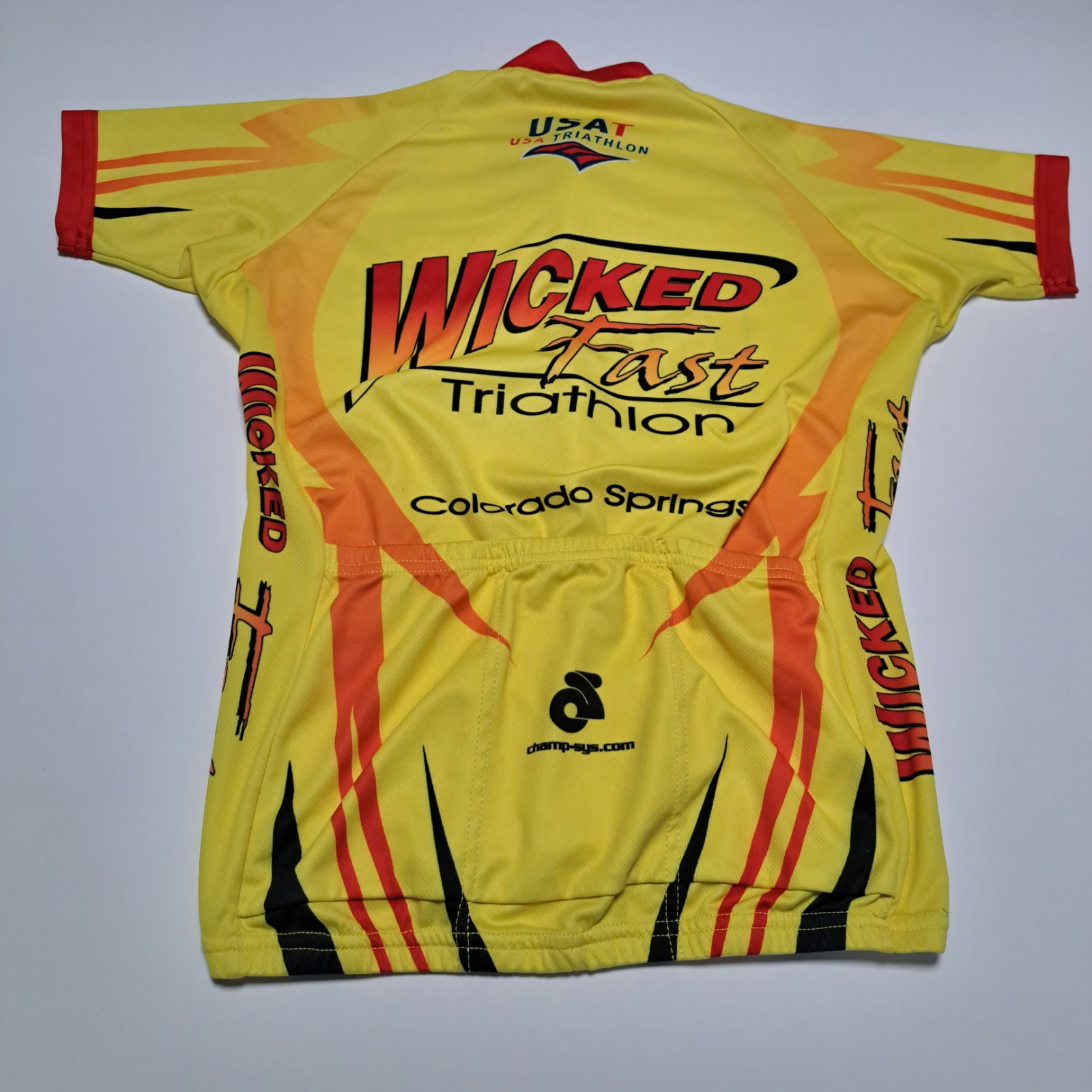 Champion System Women’s Small Yellow Cycling Biker Jersey