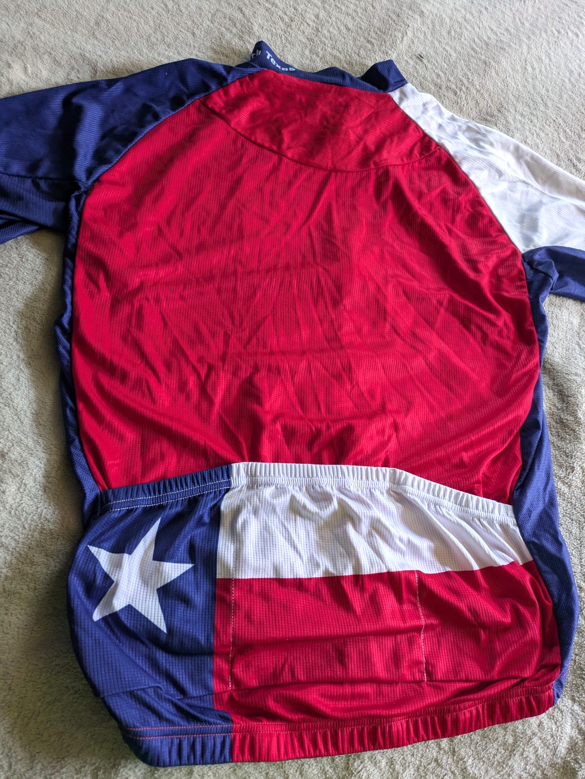 PRIMAL Don’t Mess With Texas Cycling Jersey Mens XL Race Cut Red White Blue