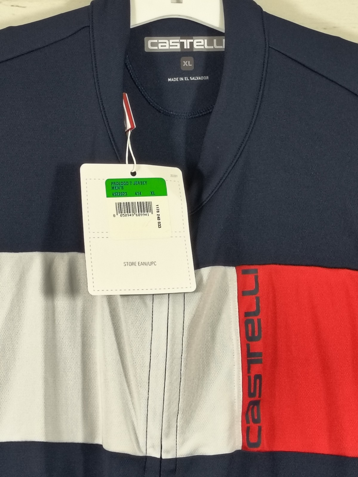 Castelli Prologo 7 Men’s Cycling Jersey Short Sleeve Full Zip Pockets XL