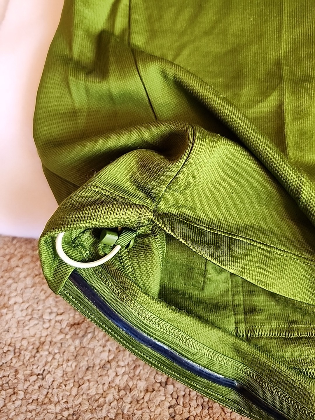 Rapha Cycling Shirt Medium Green Blue stripe Womans Nice