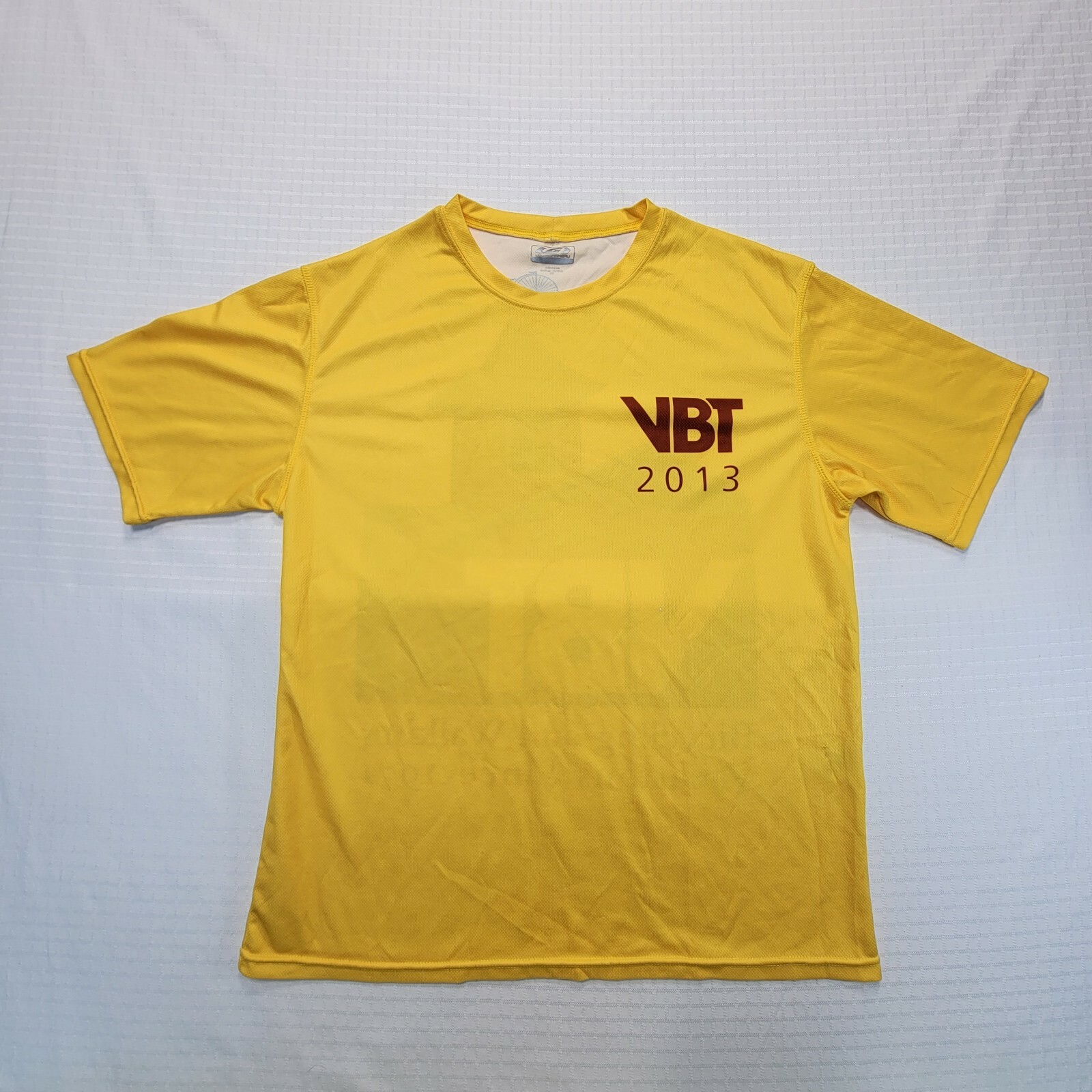 Louis Garneau Mens Yellow Short Sleeve Cycling 100% Polyester Shirt Size Large