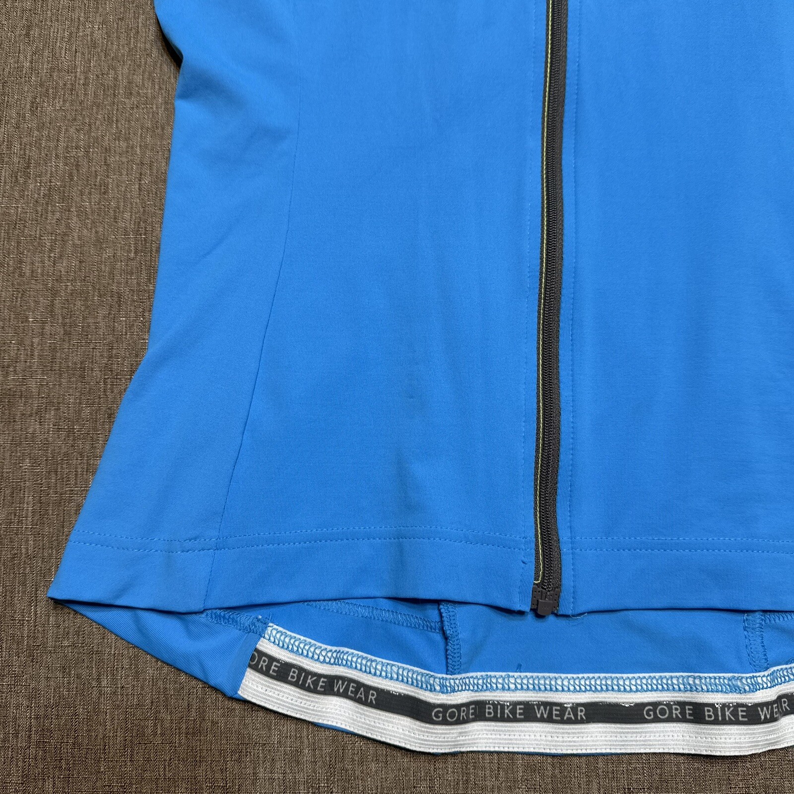 Gore Bike Wear Cycling Jersey Mens Medium Blue Full Zip Lightweight