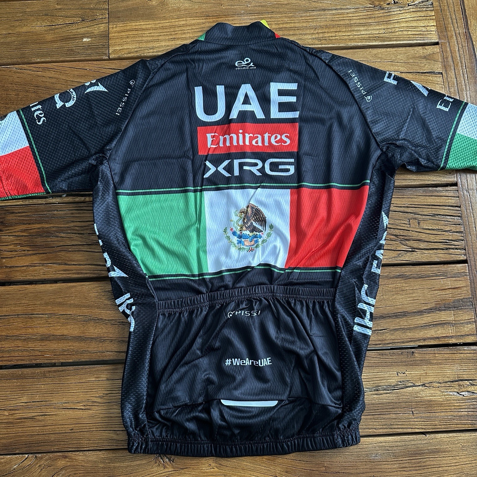 UAE MEXICO CHAMPION TEAM PRO CYCLING JERSEY NEW L 38″ FREE SHIPPING !!