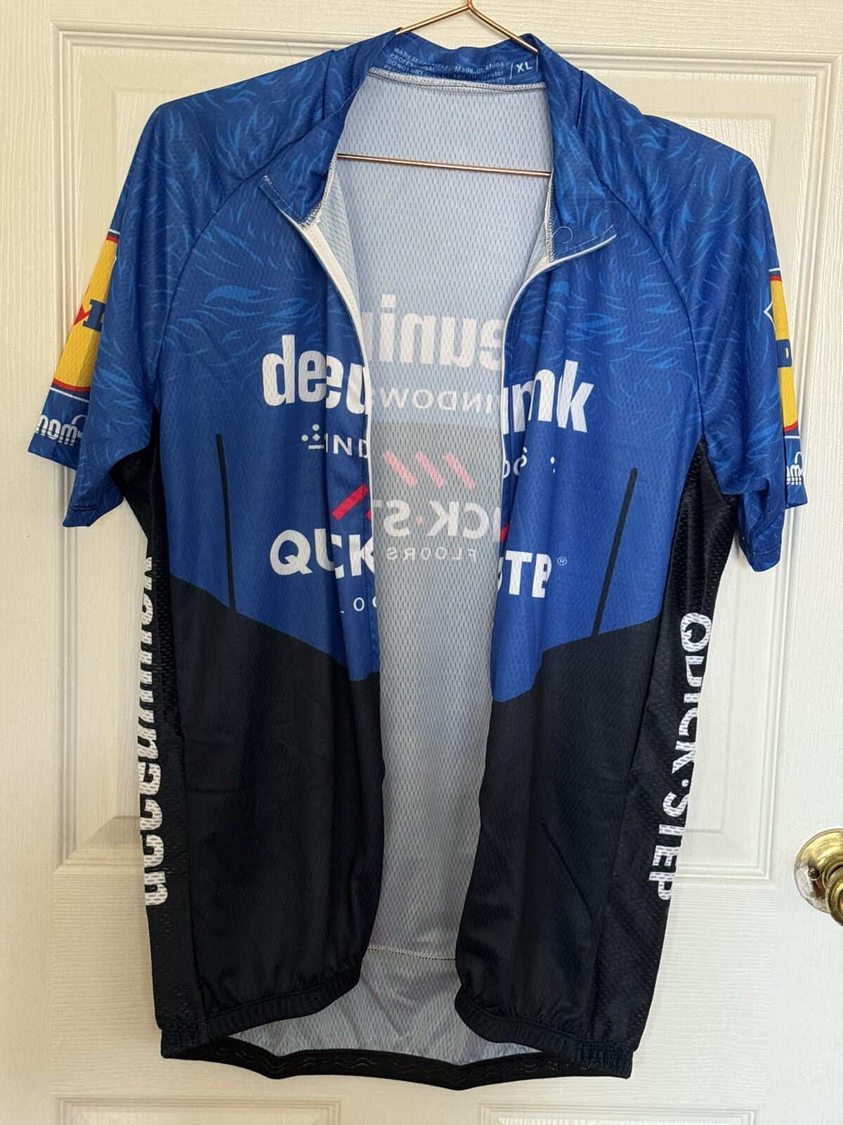 Men’s Spandex Zip Cycling Jersey Short Sleeve Mock Neck