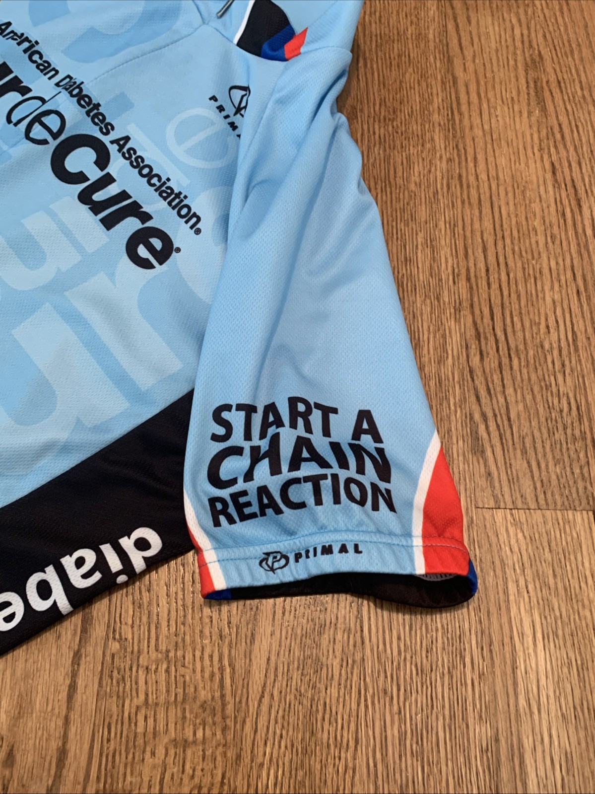 Primal Wear Cycling Jersey Mens Medium American Diabetes Association TourDeCure