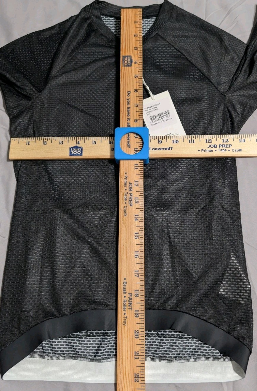 NWT POC Air Jersey Mens Small Uranium Black Cycling Bike Full Zip Short Sleeve