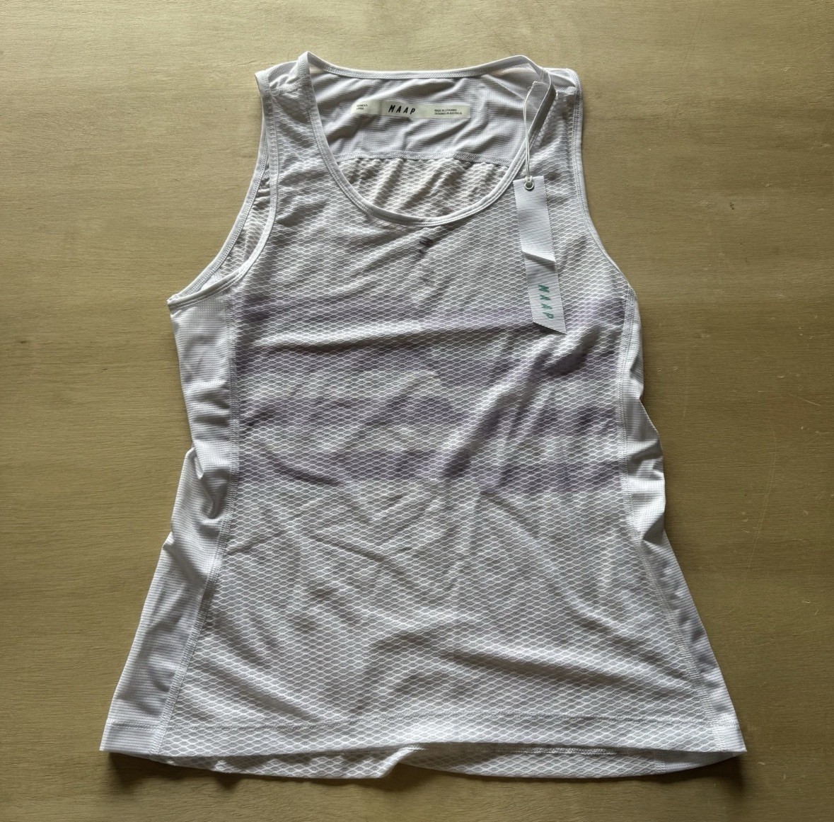 MAAP Women’s Emblem Team Base Layer Sleeveless Tank White Large L NEW