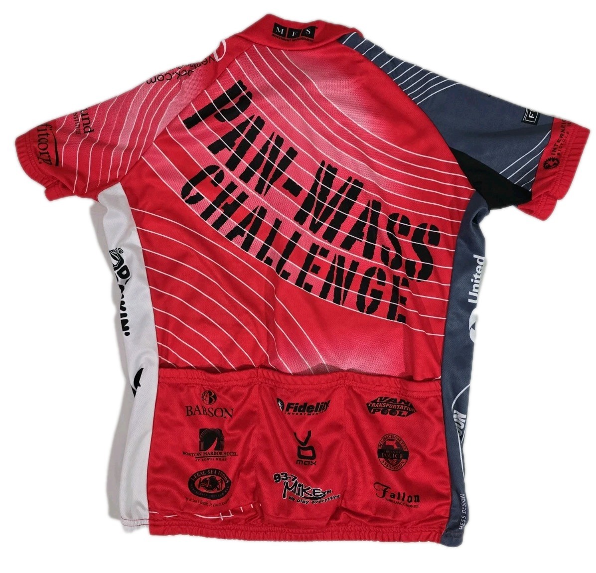 VOmax Pan Mass Challenge 30th Ride PMC 2009 Cycling Jersey 3/4 Zip Womens Size M
