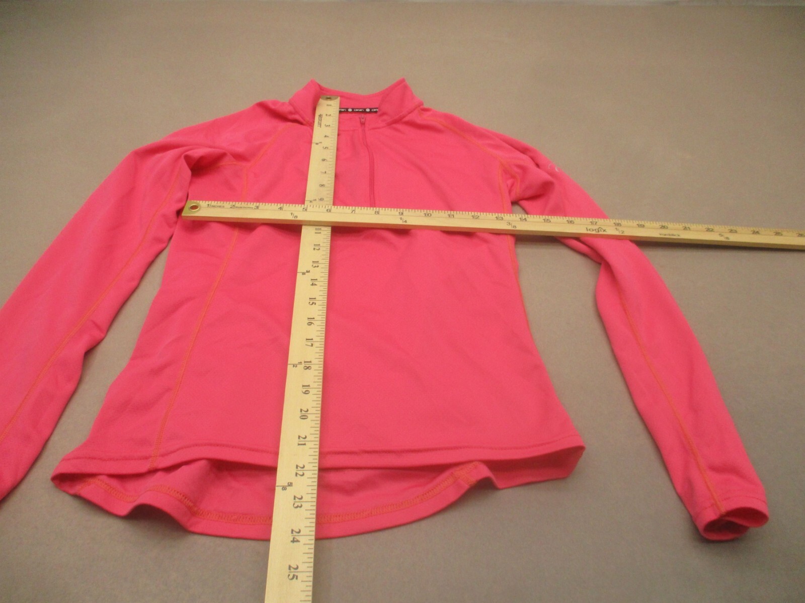 CANARI Size XS Women Pink 1/2 Zip High Neck Pocket Cycling Athletic Pullover 415