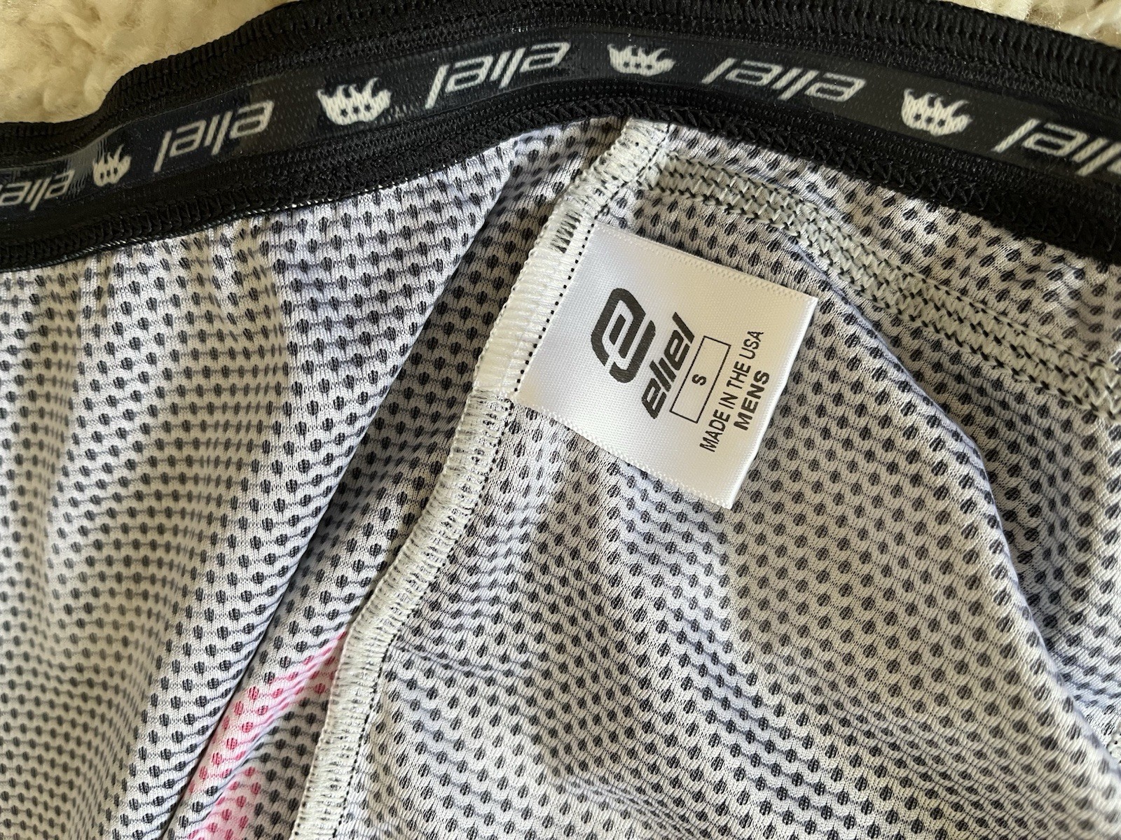 Eliel Men’s Cycling Jersey Small S Black Grey Pink California