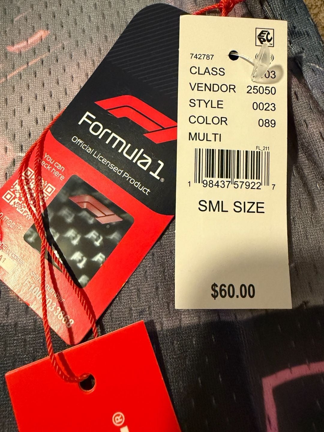 PacSun Formula 1 The Pinnacle Motorsport Long Sleeve Jersey Size S