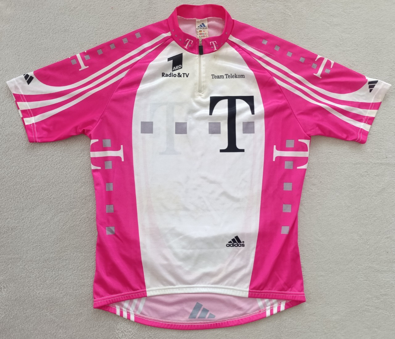 T-Mobile ARD Team Telekom Adidas mens cycling kit jersey + shorts size 3XL