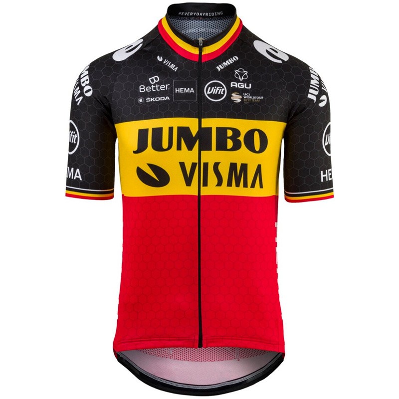 Mens Pro Team Cycling Jersey Set Short Sleeve Bib Shorts Silicone Pad Road Bike