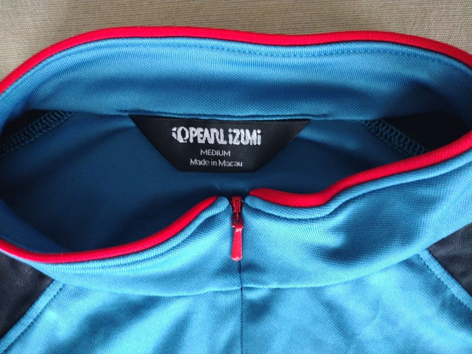 PEARL IZUMI ULTRA SENSOR MENS CYCLING 3/4 ZIP SHIRT TRIPLE REAR POCKETS SZ. MED
